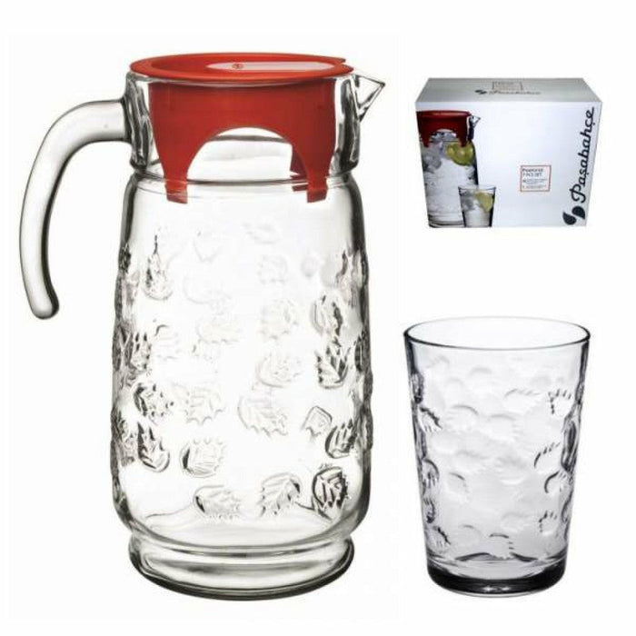 Pasabahce Pastoral 6 Pcs Beverage Glass Set + Water Jug 1650 ml