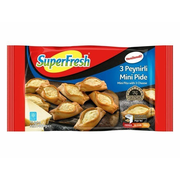 Superfresh Mini Pide With 3 Cheese  400 G