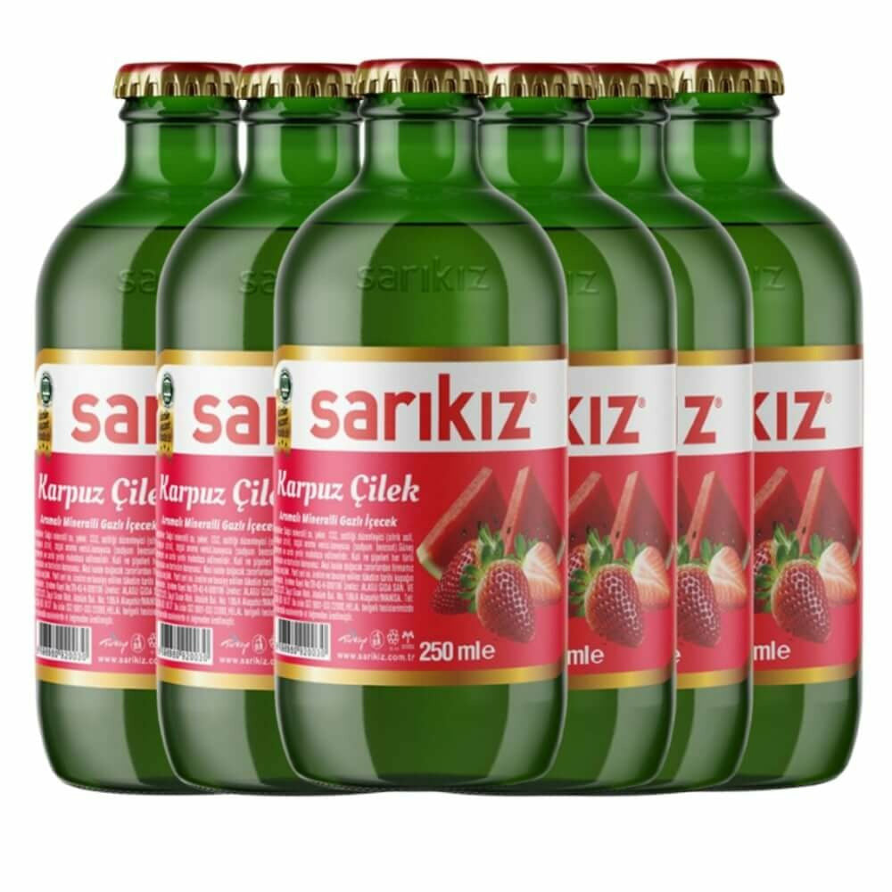 Sarıkız Karpuzlu&Çilekli Maden Suyu 6*200ml