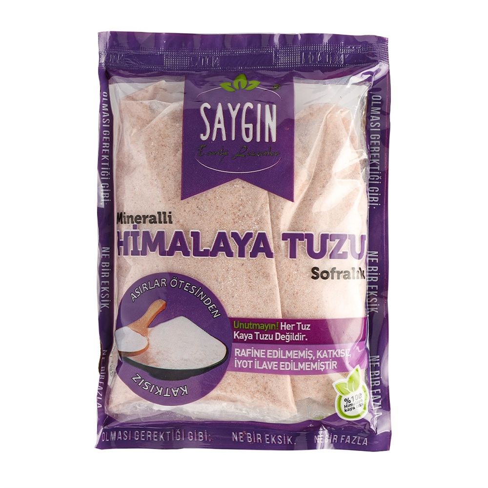 Saygın Mineralli Poşet Himalaya Tuzu Sofralık (Himalayan Salt) 500g