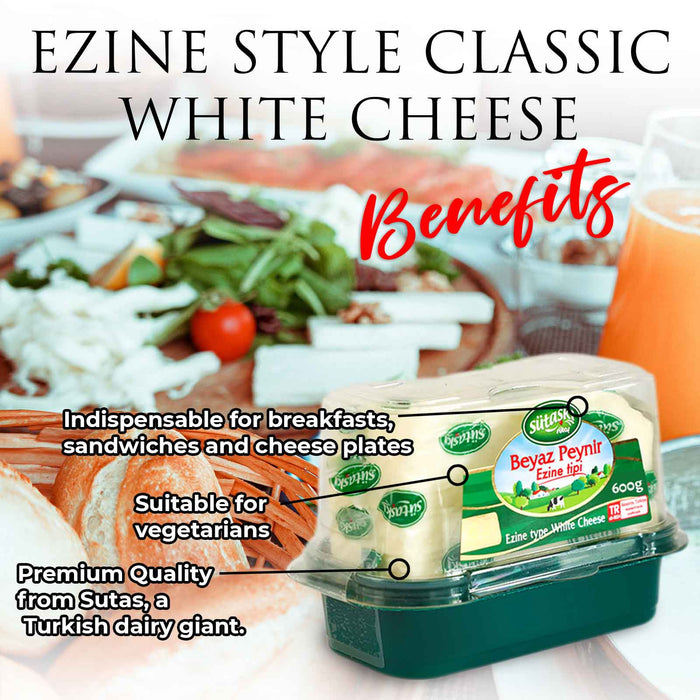 Sutas Ezine Style Classic White Cheese  (Ezine Tipi Klasik Beyaz Peynir) 600 G