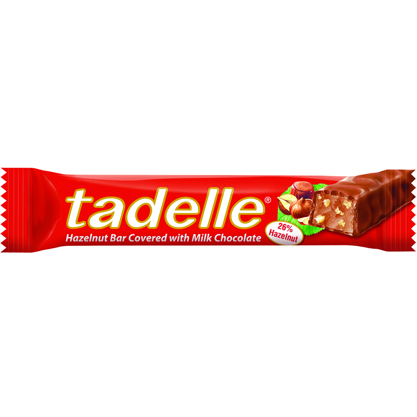 Tadelle Hazelnut Bar Covered with Milk Chocolate 30g | Best Grocery