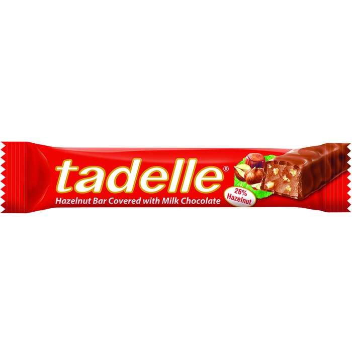 Tadelle Hazelnut With Milk Chocolate Bar 30 Gr