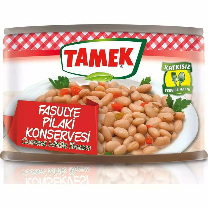 Tamek Cooked White Beans Can (Fasulye Pilaki) 400 G