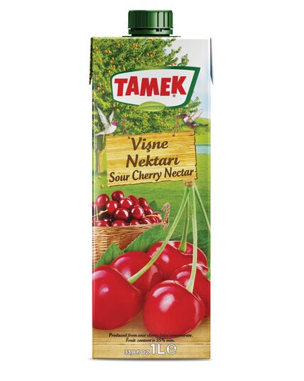 Tamek Sour Cherry Nectar Juice (Visne Suyu) 1 LT