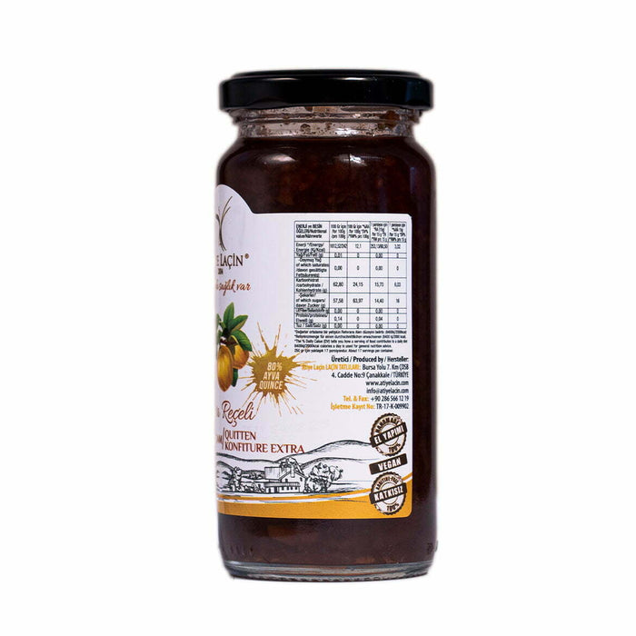 Atiye Laçin Quince Jam Homemade Natural  (Ayva Reçeli Ev Yapımı Doğal) 250 Gr