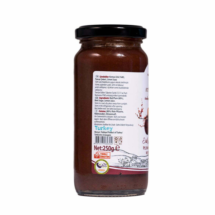 Atiye Lacin Red Plum Marmalade Homemade Natural (Kirmizi Erik Marmelati Ev Yapimi Dogal)  250 Gr