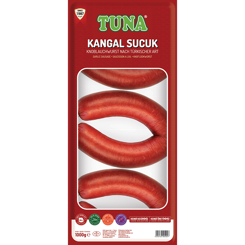 Tuna Kangal Sucuk Turkish Garlic Sausage 1kg | Best Grocery