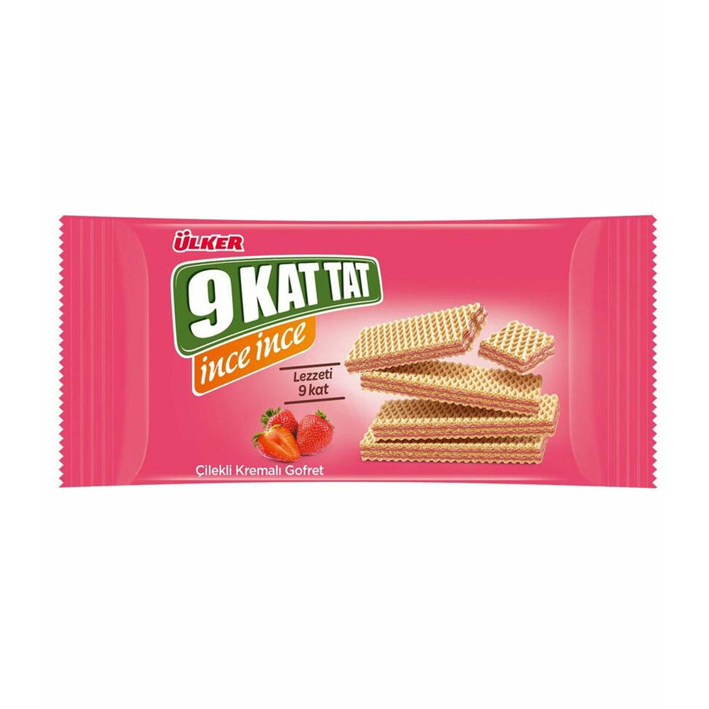 Ulker 9 Kat Tat Ince Ince Strawberry Wafer 114g | Best Grocery