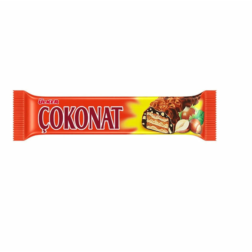 Ulker Cokonat Chocolate Wafer Bar with Hazelnut 33g | Best Grocery