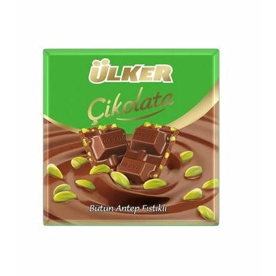 Ulker Milk Chocolate Bar With Pistachio 65g | Best Grocery