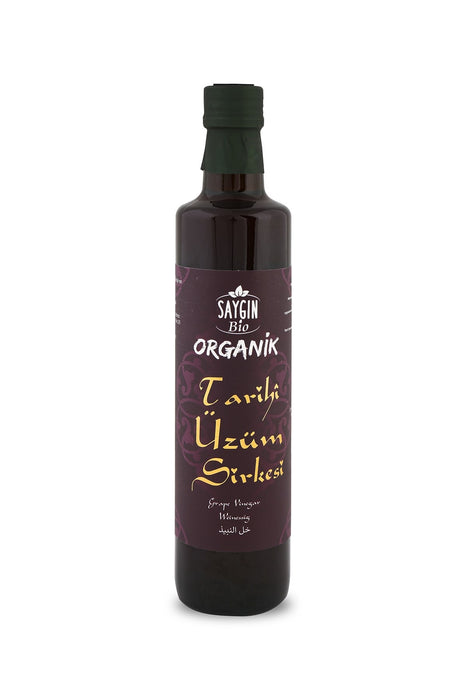 Saygin Organic Grape Vinegar (Organik Uzum Sirkesi) 500 ml