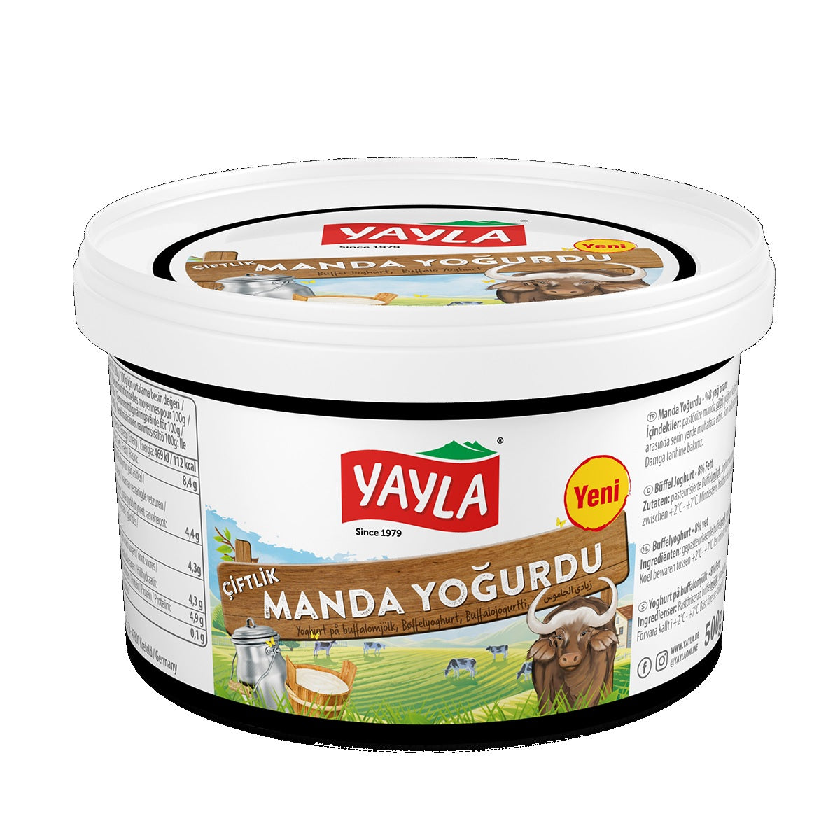 Yayla Manda Ciftlik Buffalo Yogurt 500g — Best Grocery