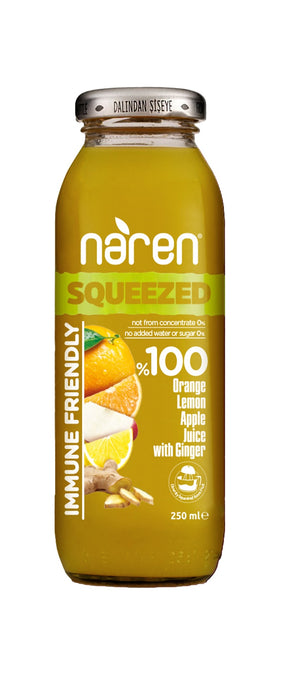 Naren Sikma Zencefil Suyu (%100 Orange,Lemon,Apple Juice with Ginger) 250 ml